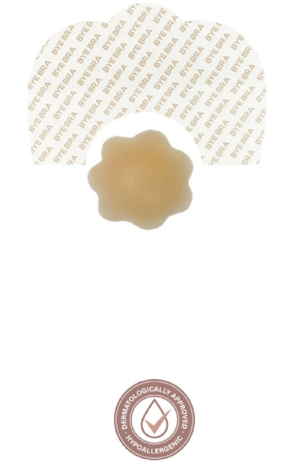 Bye Bra Adhesive Breast Lift Tape + Silicone Nipple Covers (9351N, Cup D – F ) - Image 3