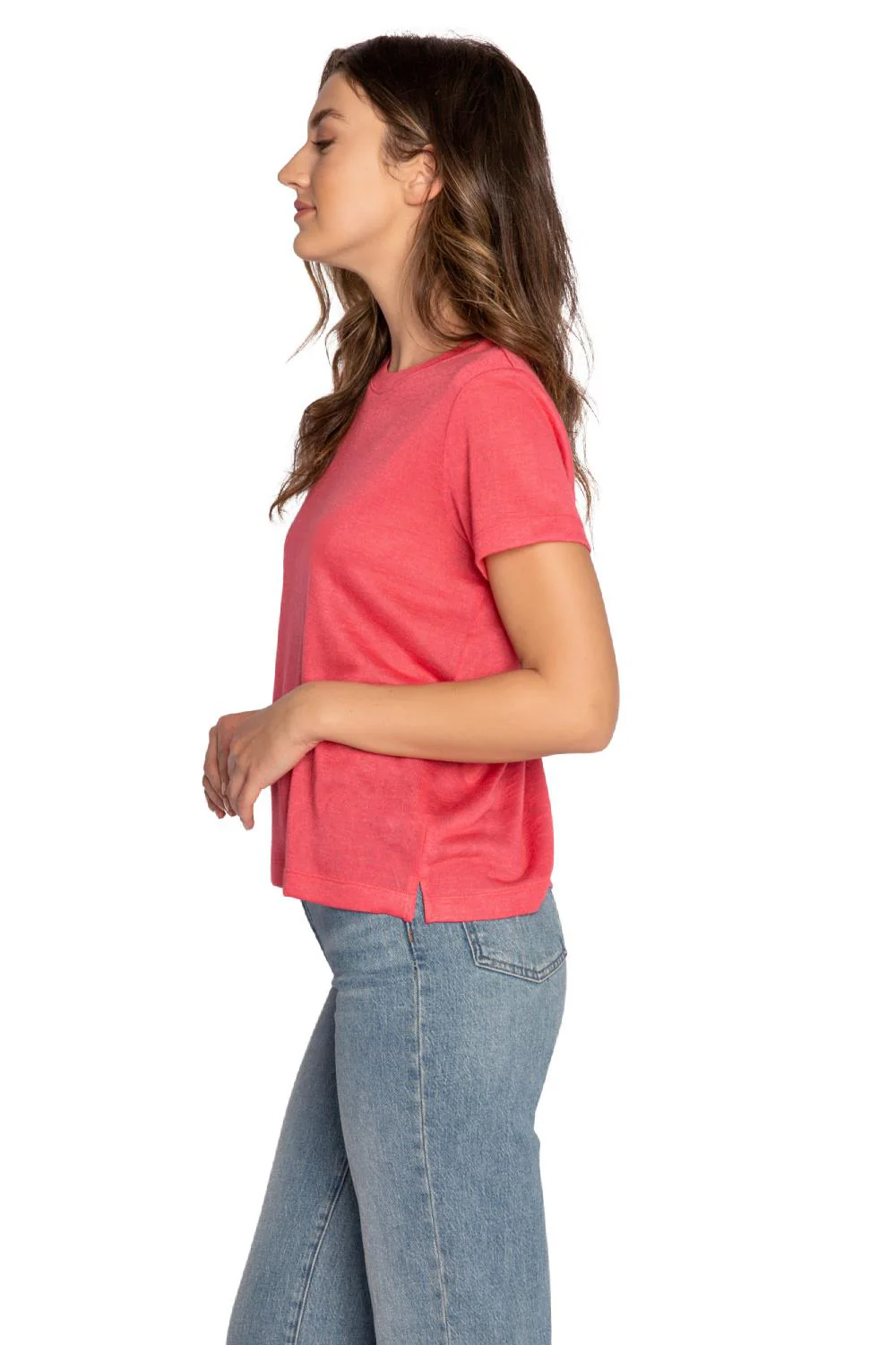 PJ Salvage Back To Basics S/S Top RHBBT-HOT PINK - Image 3